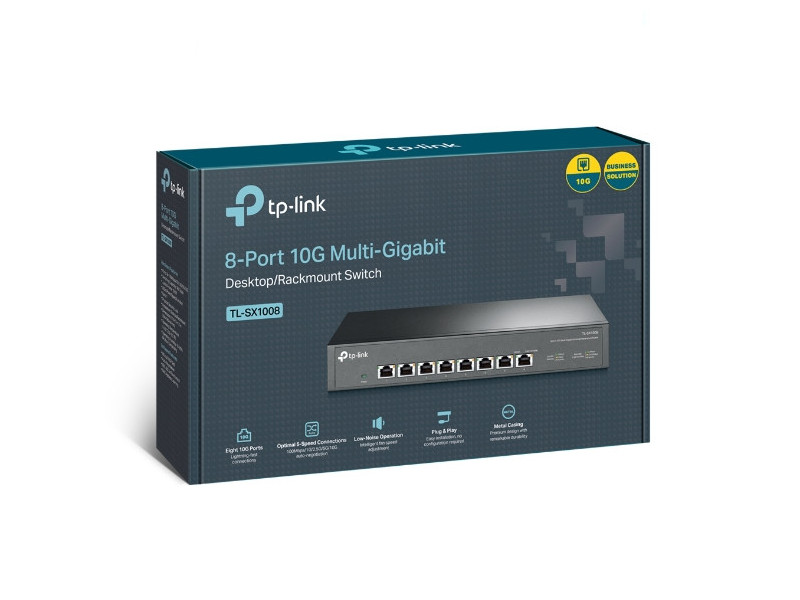 TP-Link TL-SX1008, Switch 8-Port/10000Mbps/Rack