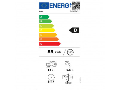 DIN28431 umývačka riadu 60cm vst. BEKO + 10 rokov záruka na motor