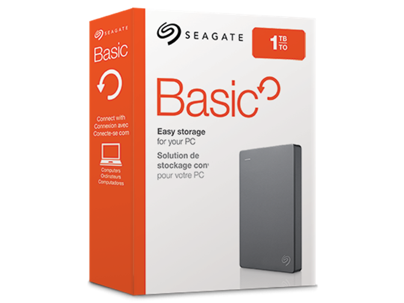 SEAGATE Basic Portable 2,5" USB3.0 1TB, sivý