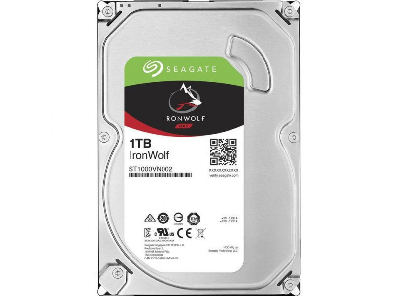 SEAGATE Iron Wolf 1TB/3,5"/64MB/20mm