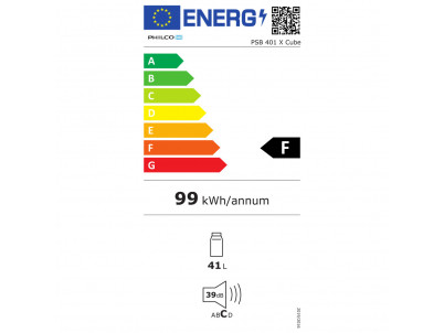 PSB 401 X Cube chladnička PHILCO + 36 mesiacov bezplatný servis