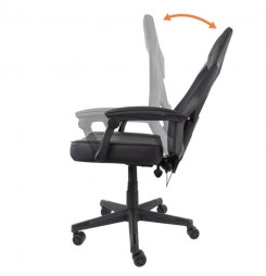 DELTACO GAM-086, RGB Herná stolička čierna