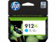 HP 912XL Cartridge 3YL81AE, Cyan (Azúrová)
