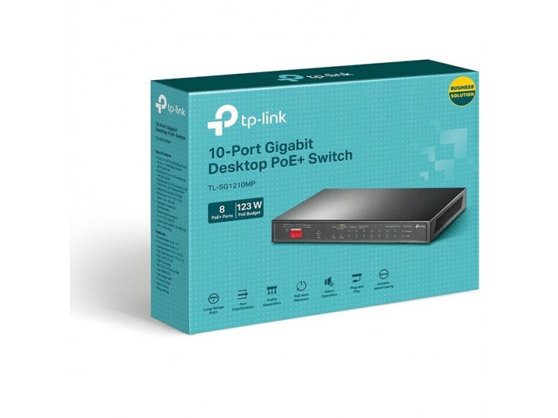 TP-Link TL-SG1210MP, 10-Port Gigabit Switch