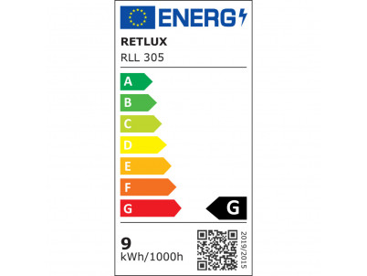 RLL 305 GU10 žiarovka 9W DL RETLUX