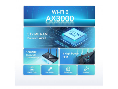 TP-Link Archer AX55, AX3000 Wi-Fi 6 Router