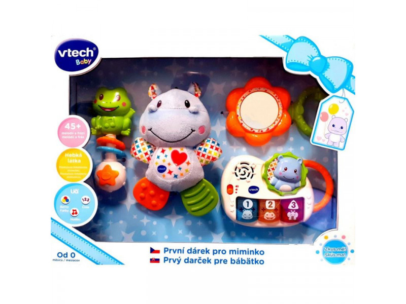 VTECH Prvý darček pre bábätko SK - modrý