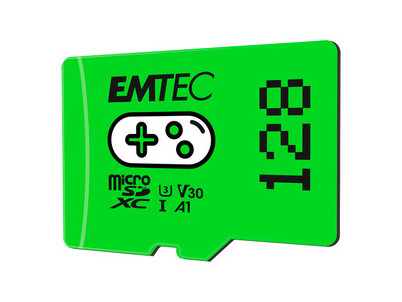 MicroSDXC 128GB Gaming Green EMTEC