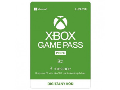 MICROSOFT Xbox Game Pass 3 mesiace
