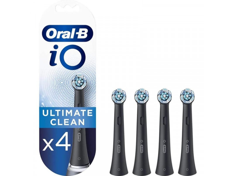 ORALB iO Ultimate Clean Black, hlavice, 4ks