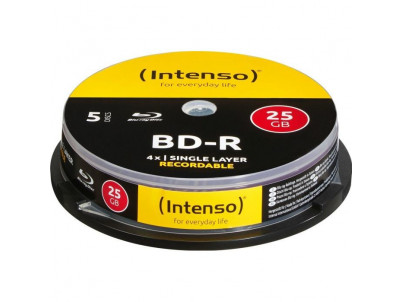 INTENSO Blu-Ray BD-R Cake Case 25GB 5ks