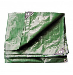 DEMA Nepremokavá plachta zakrývacia 4x5 m 210 g/m2, zelená