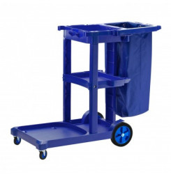 DEMA Profi pojazdný upratovací vozík s držiakom na odpadkové vrece 87 litrov