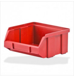 DEMA Plastový zásobník na súčiastky 100x95x50 mm, červený