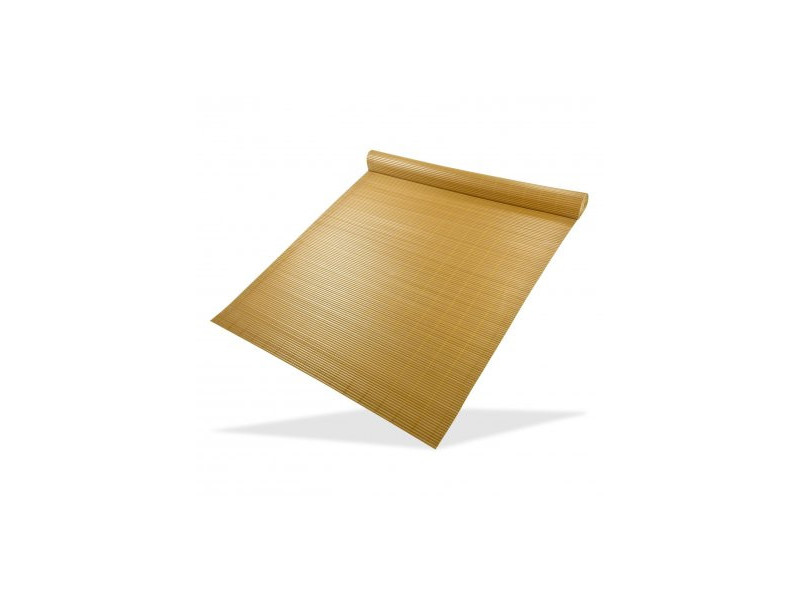 DEMA Clona na plot, bambusová rohož z PVC 100x500 cm, žltá