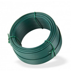 DEMA Viazací drôt poplastovaný 2,0 mm, dĺžka 25 m, zelený