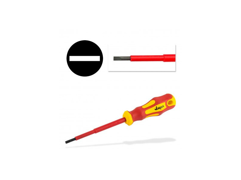 DEMA Elektrikársky skrutkovač plochý izolovaný 4x0,8x100