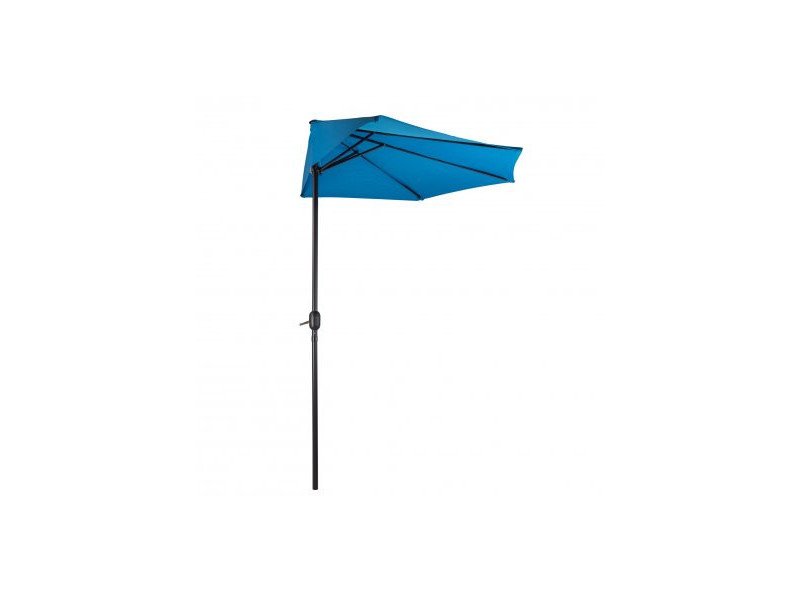 DEMA Polkruhový slnečník 300 cm La Spezia, modrý