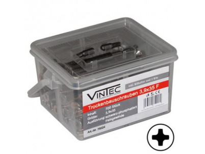 Vintec Skrutky do sadrokartónu 3,9x35 F, 700 ks