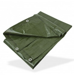 DEMA Nepremokavá plachta zakrývacia 3x3 m 140 g/m2, zelená