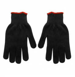 DEMA Pracovné rukavice pletené čierne, veľkosť 9