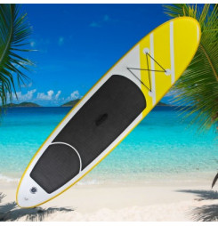DEMA Stand-Up Paddleboard nafukovací s príslušenstvom do 90 kg, 305x71 cm, žltý