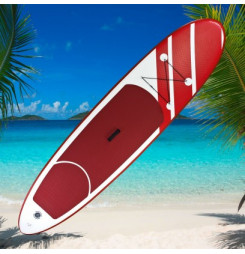 DEMA Stand-Up Paddleboard nafukovací s príslušenstvom do 90 kg, 305x71 cm, červený