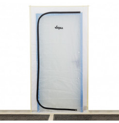 Ochrana dverí proti prachu so zipsom 1,1x2,2 m z netkanej textílie