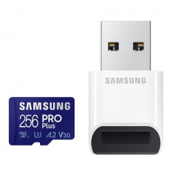 SAMSUNG Micro SDXC PRO+ 256GB (2021) + USB