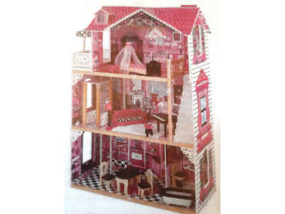 Drevený domček pre bábiky ANTOSIA W06A038