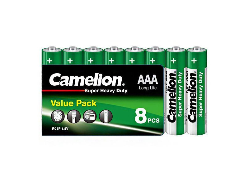 CAMELION Batérie SUPER HD zink-chlorid AAA 8ks