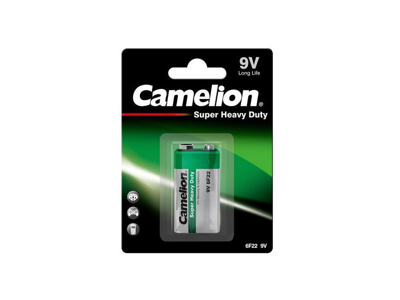 CAMELION Batéria SUPER HD zink-chlorid 9V 1ks 6F22