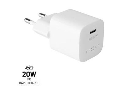 FIXC20M-C-WH nabíjačka Mini USB-C 20W