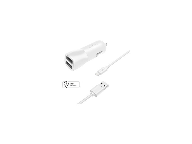 FIXCC15-2UL-WH autonabíjačka USB/Lightn