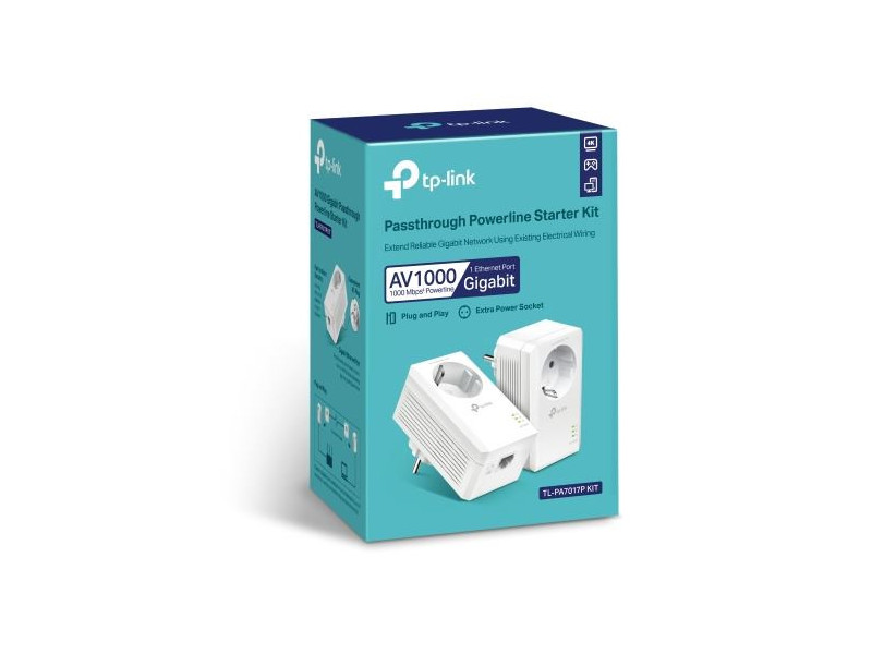 TP-Link TL-PA7017PKIT AV1000 1-Port Gigabit Passth