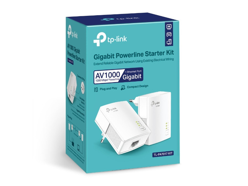 TP-Link TL-PA7017KIT, AV1000 Gigabit Powerline