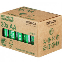 DELTACO ULTIMATE, Batérie alkalické AA, LR06 20ks