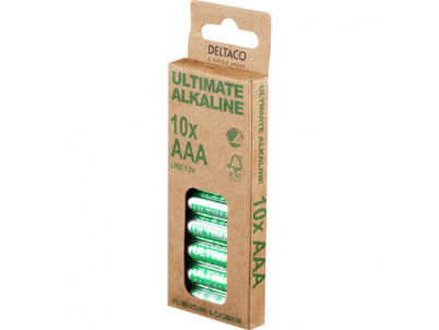 DELTACO ULTIMATE, Batérie alkalické AAA LR03 10ks