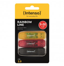 INTENSO - 3x 32GB Rainbow Line 3502483