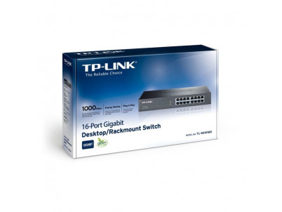 TP-Link Switch 16-Port/1000Mbps/Rack