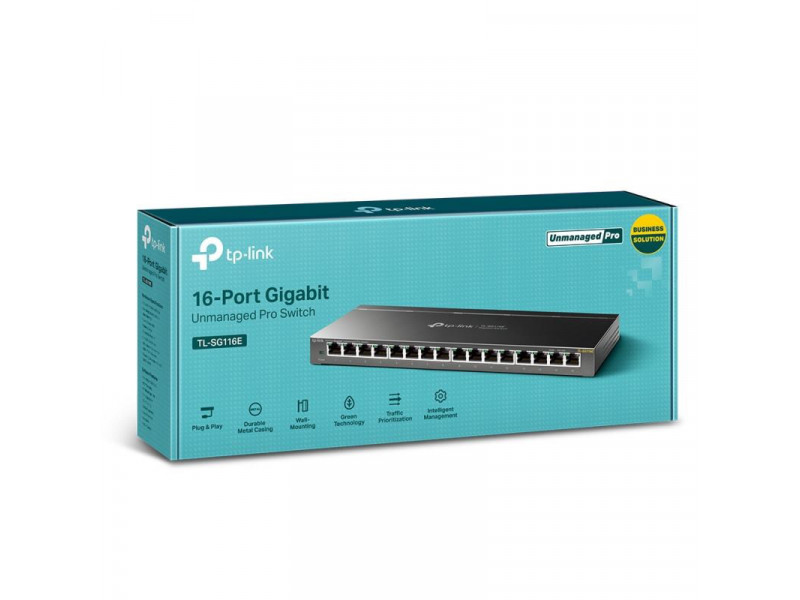 TP-Link Switch 16-Port/100/1000Mbps EasySmart