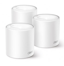 WiFi router TP-Link Deco X50(3-pack) AX3000, WiFi 6, 3x GLAN, / 574Mbps 2,4GHz/ 2402Mbps 5GHz