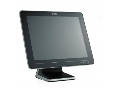 Dotykový monitor FEC AM-1015B, 15" LED LCD, AccuTouch (Single Touch), USB, VGA/DVI, bez rámčeka, čierno-strieborný
