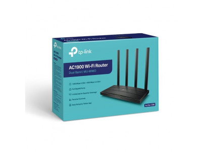 WiFi router TP-Link Archer C80 AC1900 dual AP, 4x GLAN,/ 600Mbps 2,4/ 1300Mbps 5GHz, OneMesh