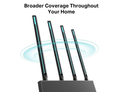 WiFi router TP-Link Archer C80 AC1900 dual AP, 4x GLAN,/ 600Mbps 2,4/ 1300Mbps 5GHz, OneMesh