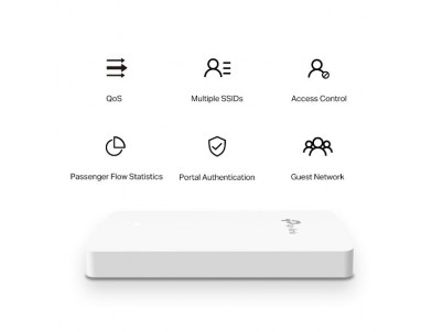 WiFi router TP-Link EAP235-Wall AP, 4x GLAN, 2,4 a 5 GHz, AC1750, Omáda SDN