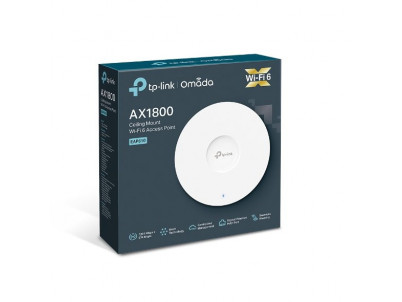 WiFi router TP-Link EAP610 stropní AP WiFi 6, 1x GLan, 2,4 a 5 GHz, AX1800, Omáda SDN
