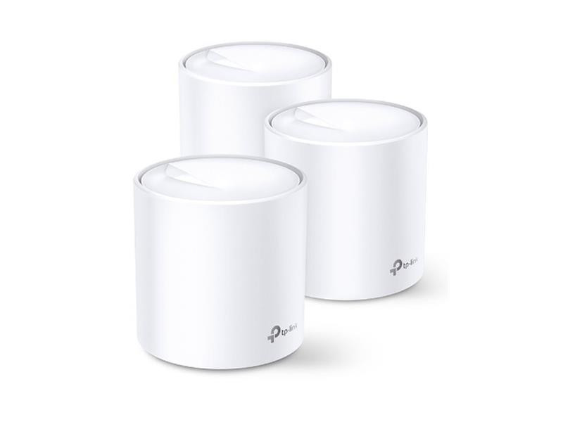 WiFi router TP-Link Deco X20(3-pack) AX1800, WiFi 6, 2x GLAN, / 574Mbps 2,4GHz/ 1201Mbps 5GHz