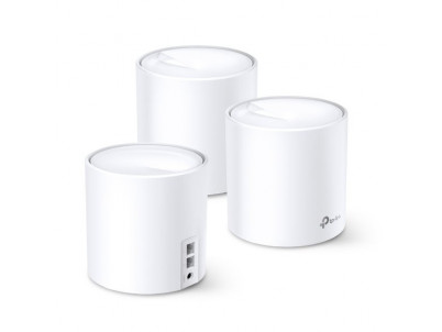 WiFi router TP-Link Deco X20(3-pack) AX1800, WiFi 6, 2x GLAN, / 574Mbps 2,4GHz/ 1201Mbps 5GHz