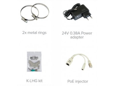 Vonkajšia jednotka Mikrotik RB LHG 5 24,5dBi, 802.11an, ROS L3, PoE, zdroj, 3-pack